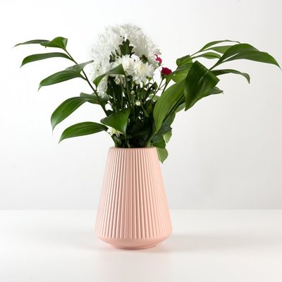 Декоративна ваза для квітів MVM Рожева 20 см. DH-FLOWERS-04 PINK фото