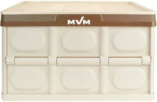 Ящик для зберігання MVM розкладний з кришкою FB-1 30 л FB-1 30L BEIGE фото