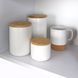 Ємність для зберігання МВМ MY HOME 1000 мл Біла з деревом KP-13 L WHITE/WOOD KP-13 L WHITE/WOOD фото 6