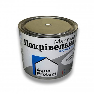 Мастика покрівельна бутилкаучукова Aqua Protect 1,8 кг Мастика покрівельна 64022 фото