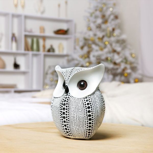 Статуетка декоративна MVM MY HOME Біла Сова DH-ST-07 WHITE фото