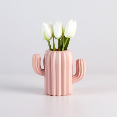 Декоративна ваза для квітів MVM Рожева 11 см. DH-FLOWERS-02 PINK фото