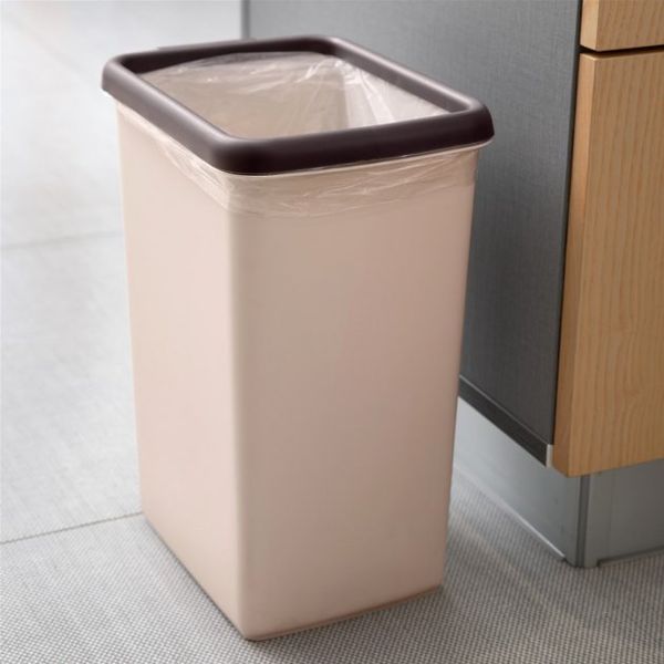 ВІДРО ДЛЯ СМІТТЯ БЕЗ КРИШКИ BIN-02 12L BEIGE BIN-02 12L BEIGE фото