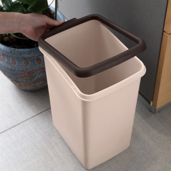 ВІДРО ДЛЯ СМІТТЯ БЕЗ КРИШКИ BIN-02 12L BEIGE BIN-02 12L BEIGE фото