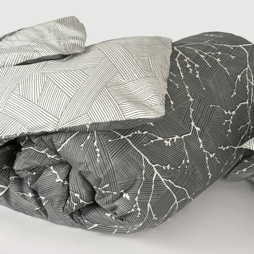 ПІДКОВДРА "ПЕТРИКОР" 200X220 СМ, САТИН 200 ТС (Сірий з принтом) BL-DC-14 GRAY/PRINT фото