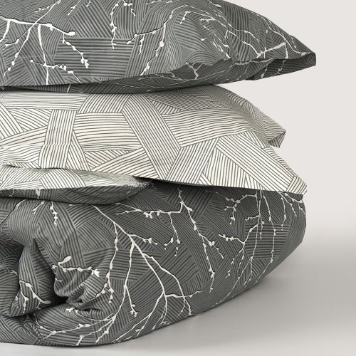 ПІДКОВДРА "ПЕТРИКОР" 200X220 СМ, САТИН 200 ТС (Сірий з принтом) BL-DC-14 GRAY/PRINT фото