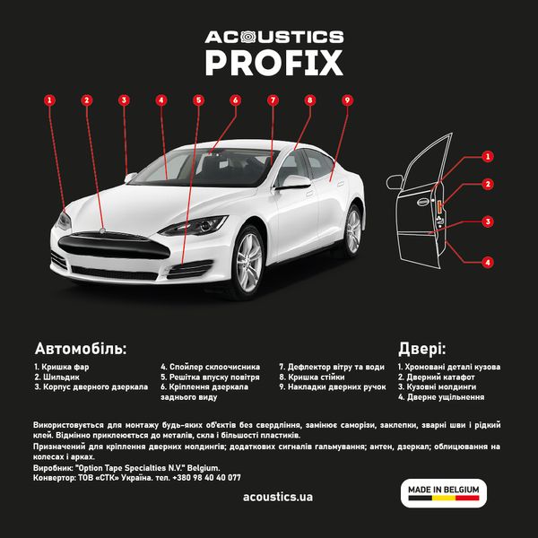 ACOUSTICS PROFIX 9 мм/5 м ACOUSTICS PROFIX 9 мм/5 м фото