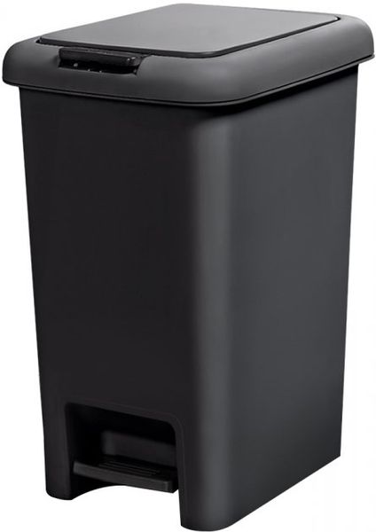 Відро для сміття MVM з кришкою і педаллю Антрацит BIN-01 20L ANTHRACITE BIN-01 20L ANTHRACITE фото